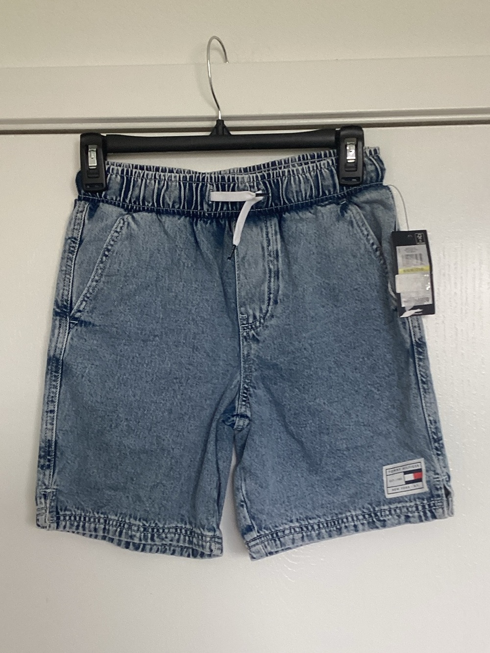 Tommy Hilfiger Light Blue Denim Drawstring Shorts